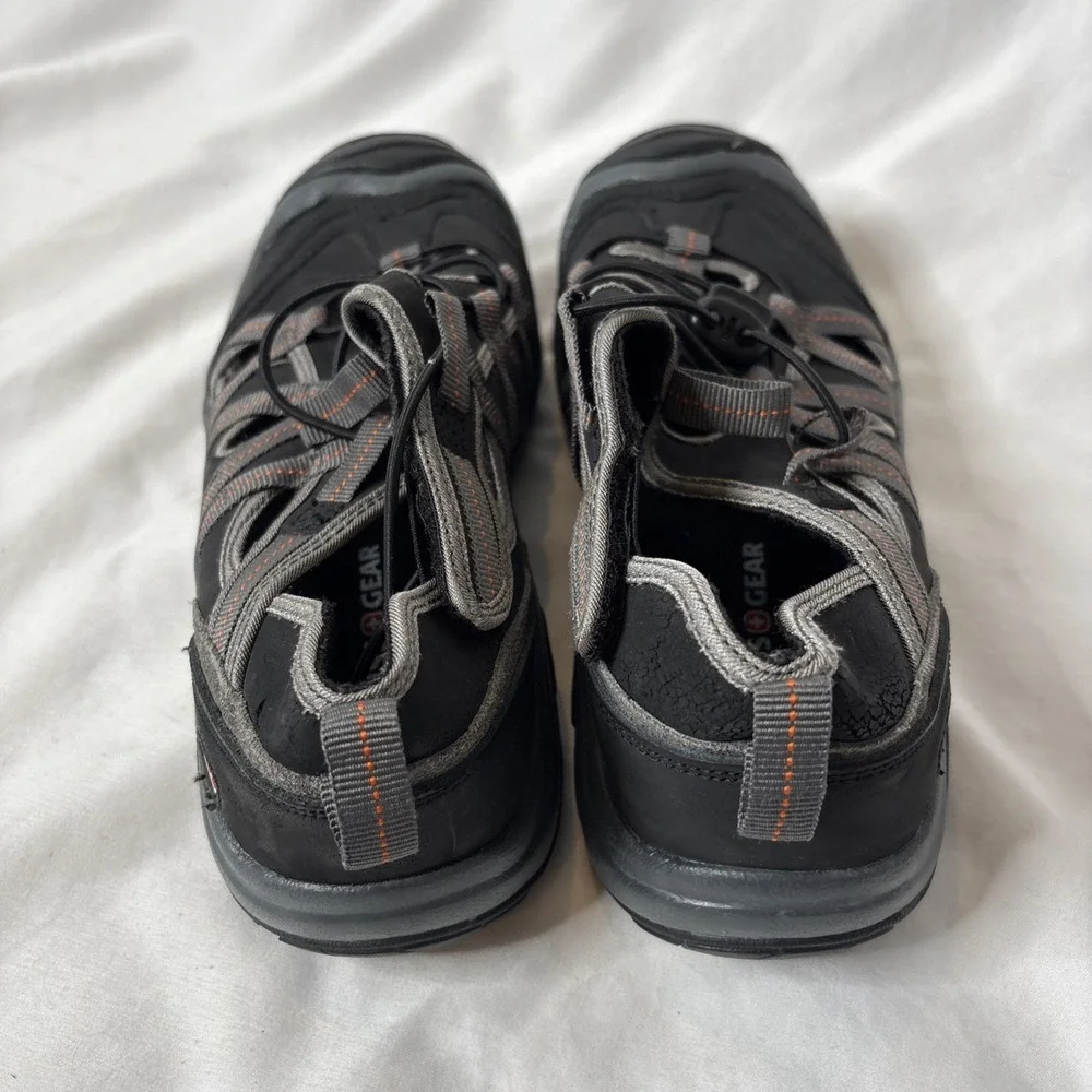 Swiss Gear Mens‎ 7 Water Shoes Kayaking Hiking Outdoor Gray Black FM8335